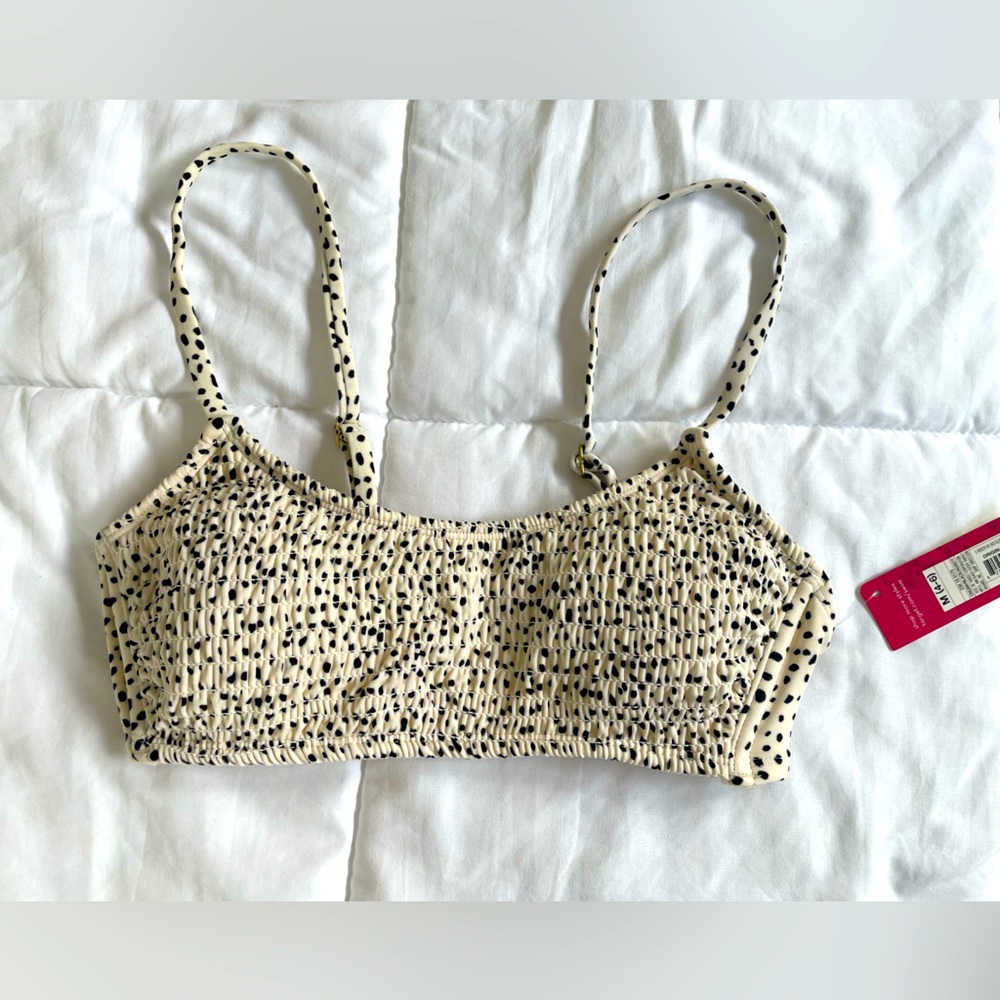 Xhilaration Bathing Suit Top - Cream and Black - Brand New!